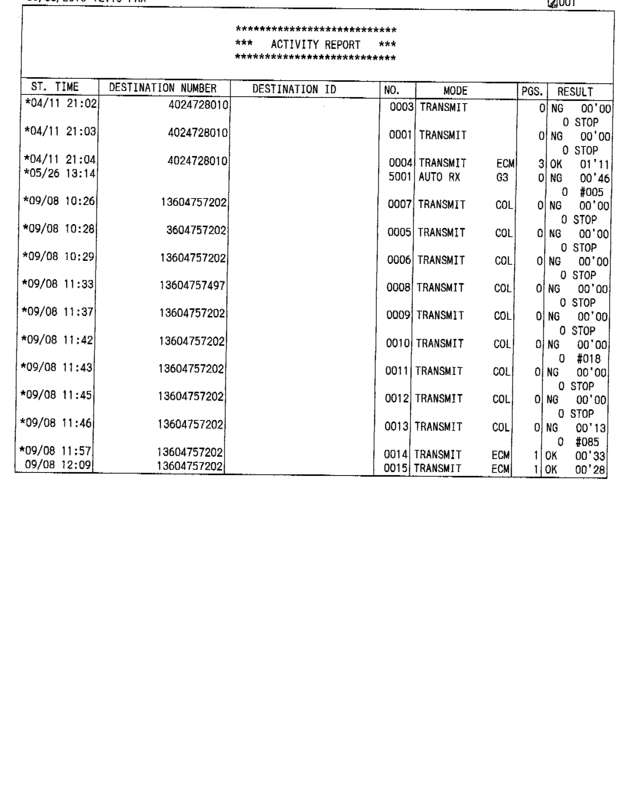 fax page