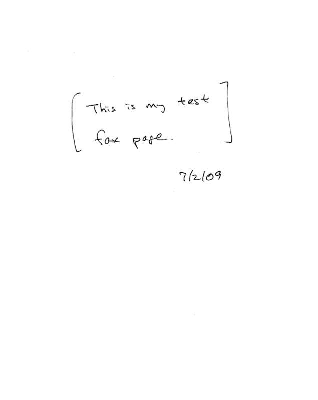 fax page