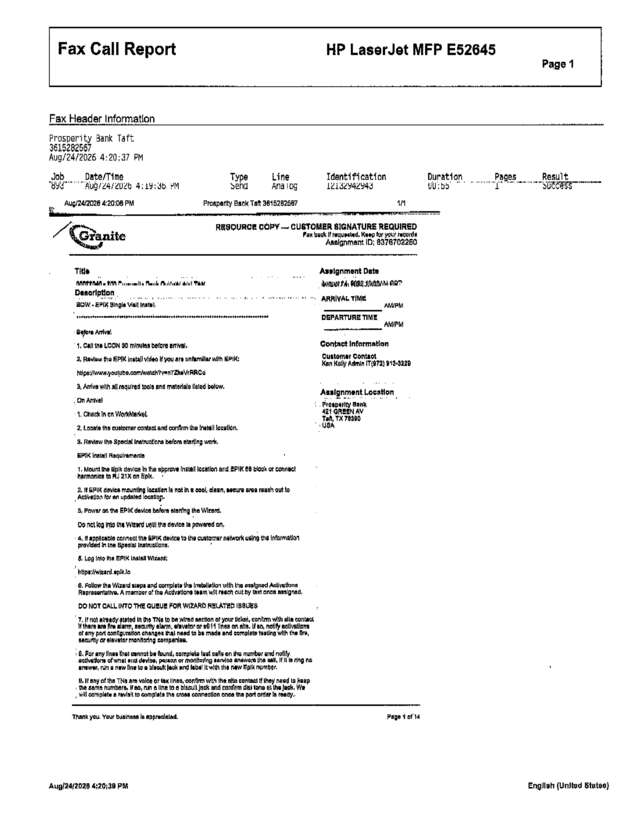 fax page
