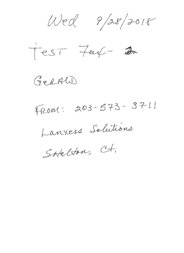Fax page