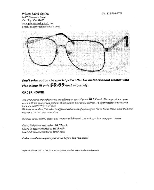Fax page