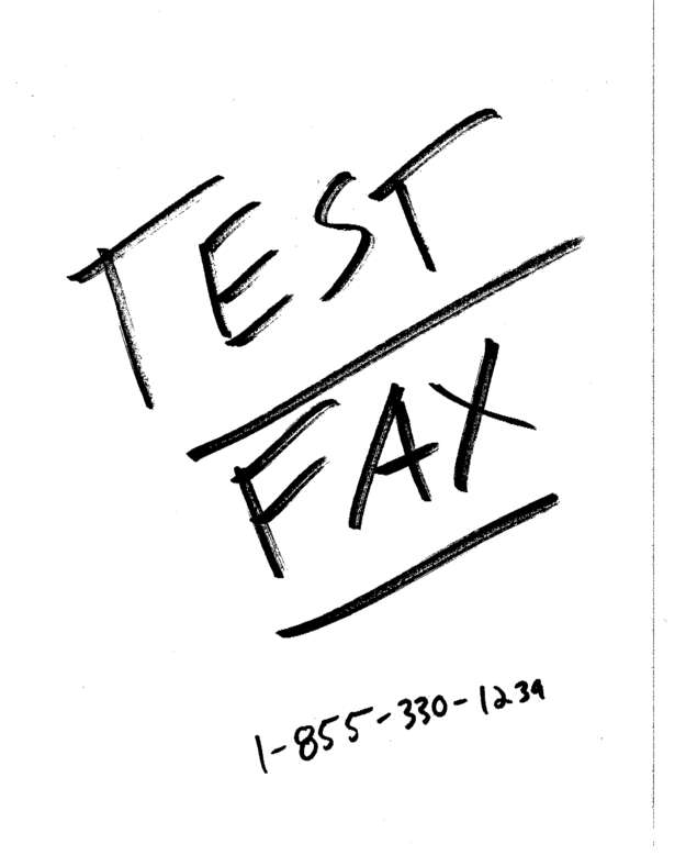Fax page