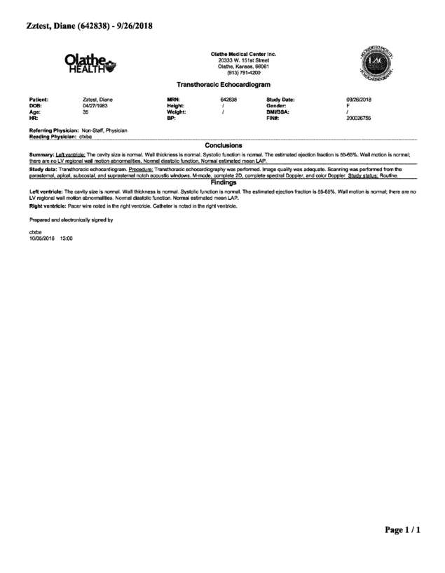 Fax page