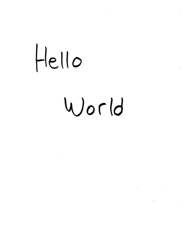 Fax page