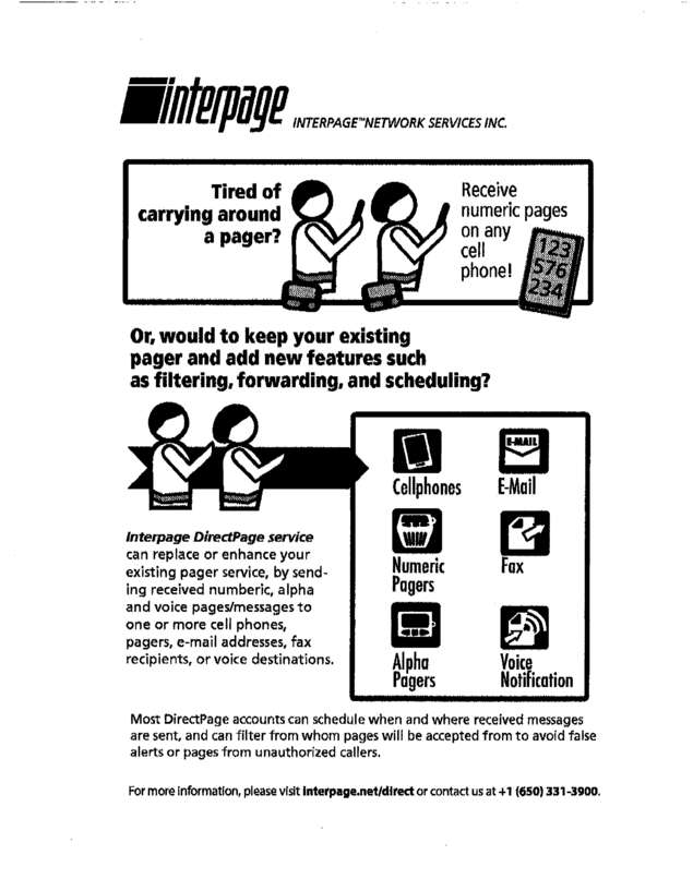 Fax page