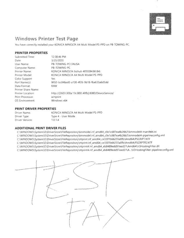 fax page