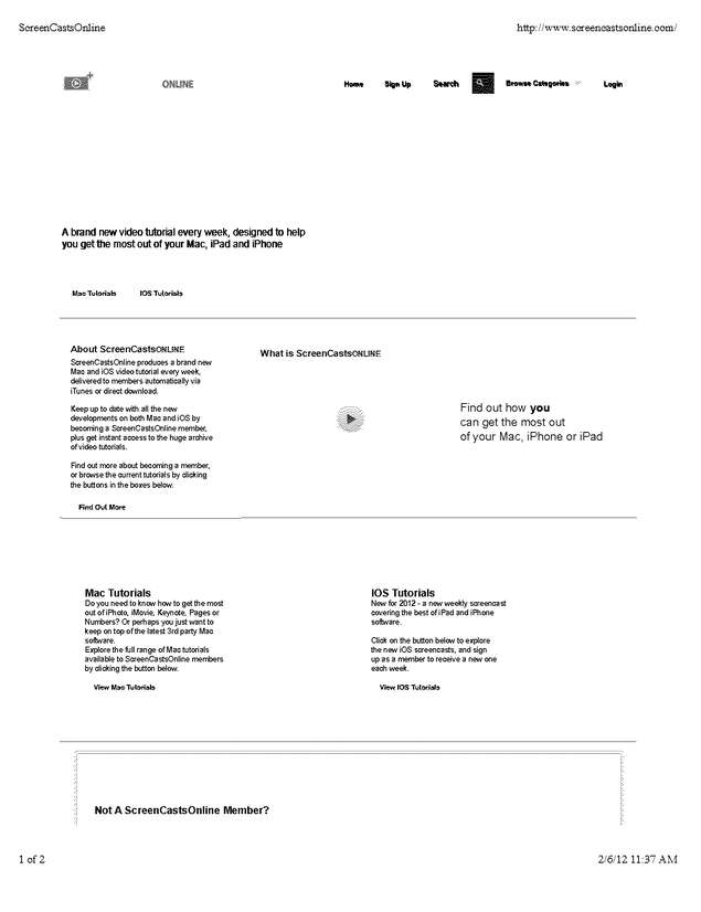 Fax page