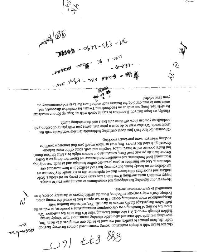 Fax page