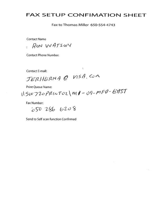 Fax page