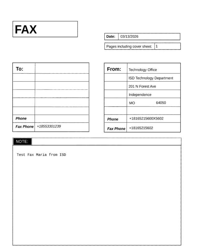 fax page