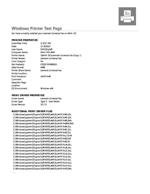 fax page
