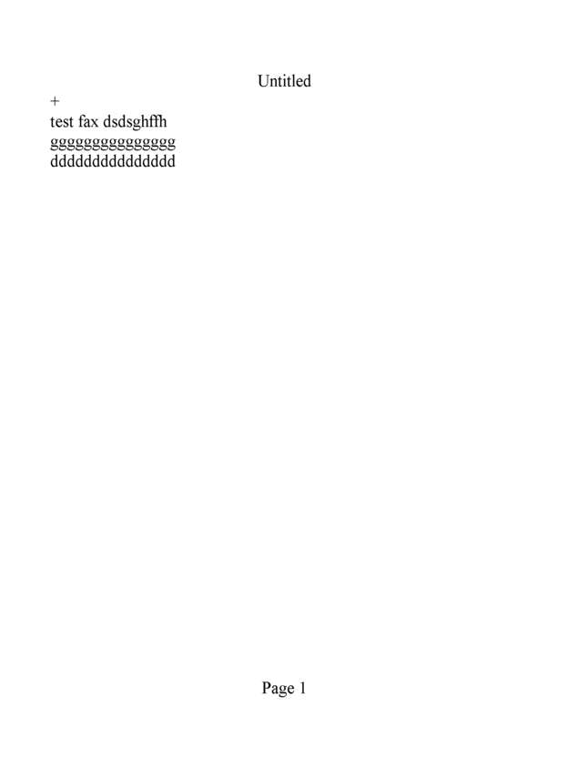 Fax page