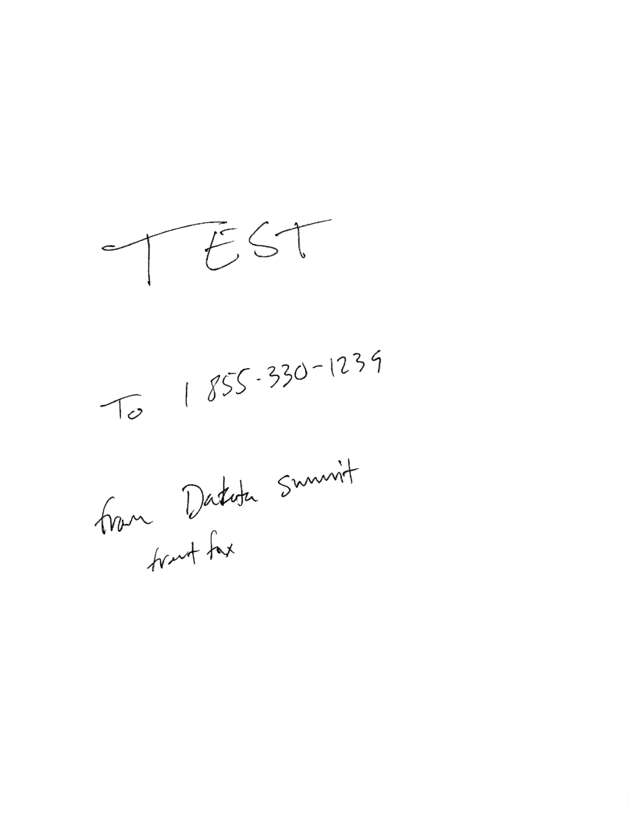 Fax page