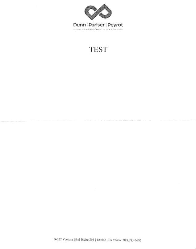 Fax page