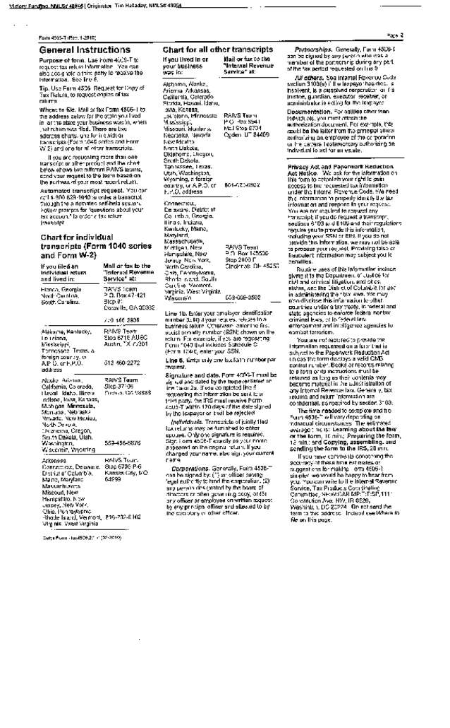 Fax page