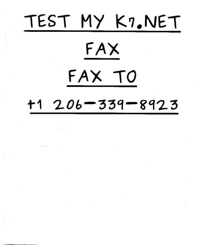 fax page