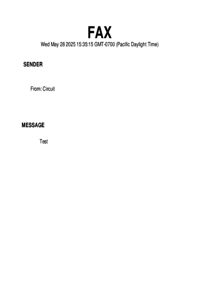 fax page