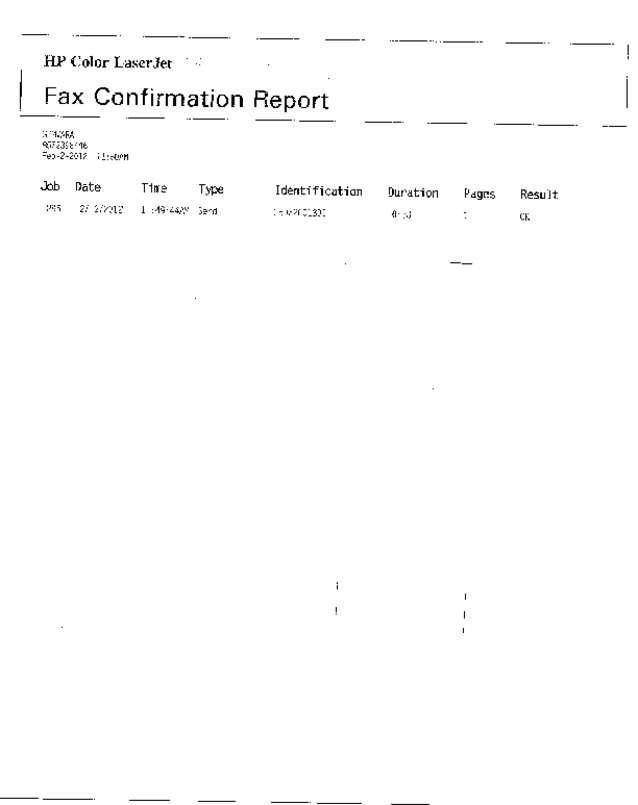 Fax page
