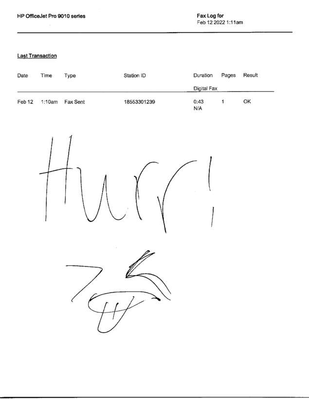 Fax page
