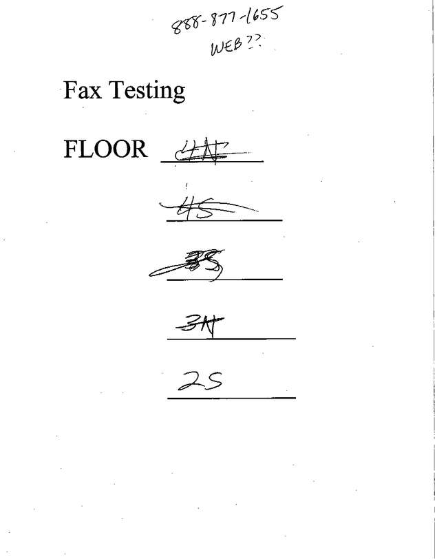 Fax page