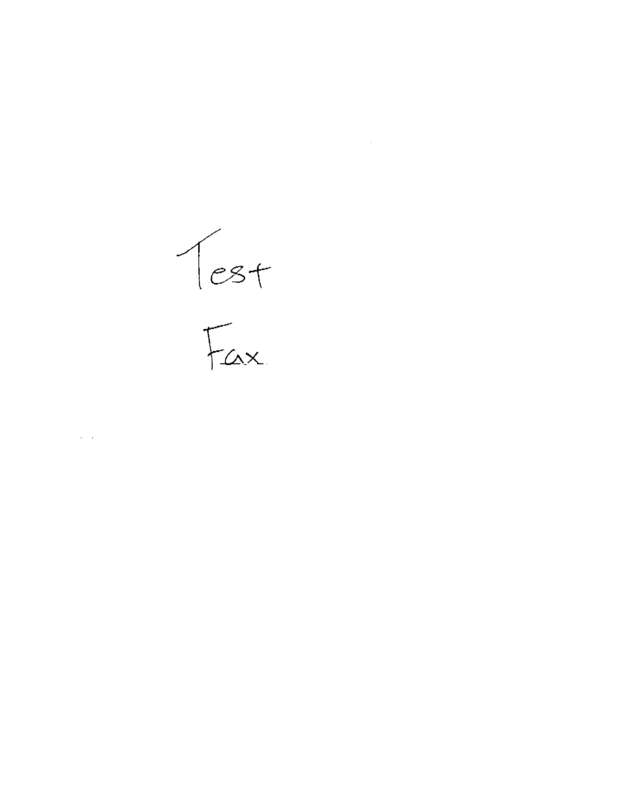 Fax page