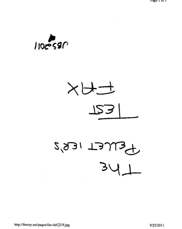 Fax page