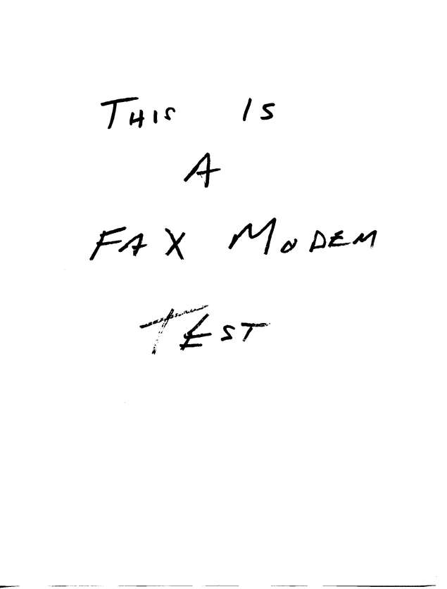 Fax page