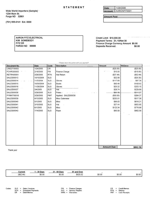 Fax page
