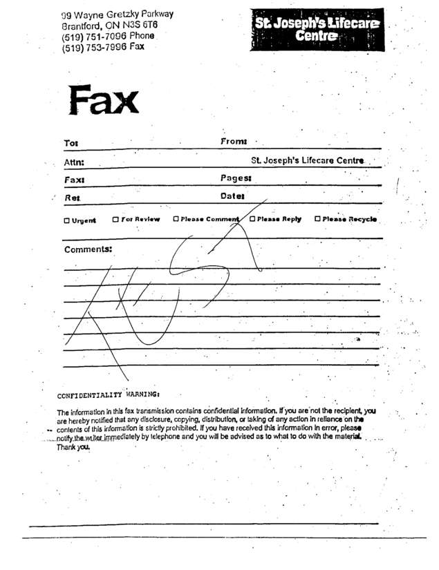Fax page