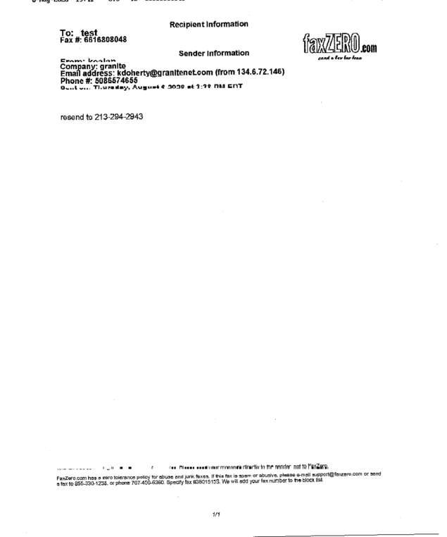 fax page