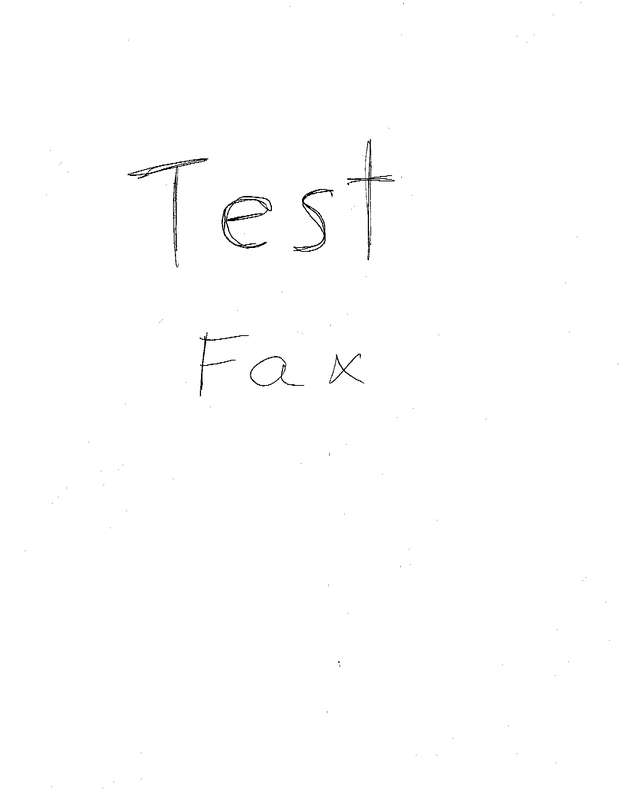 Fax page