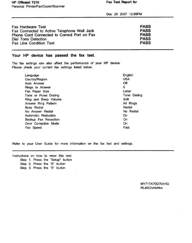 Fax page