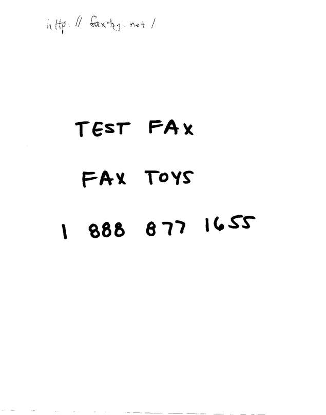 Fax page