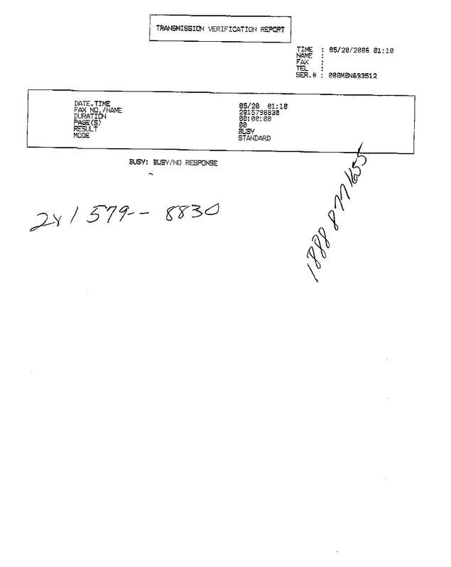 Fax page