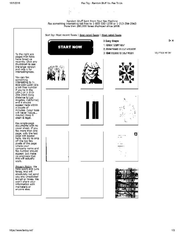 Fax page