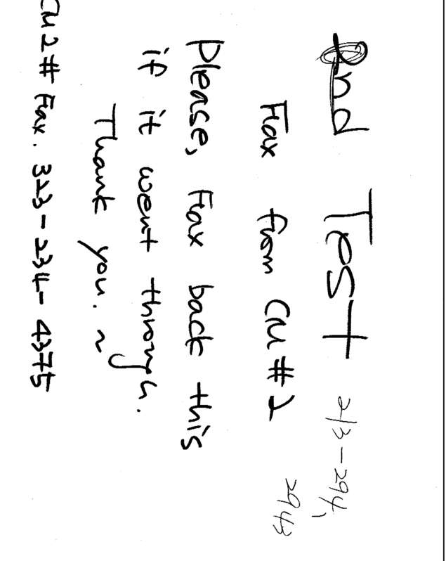 Fax page