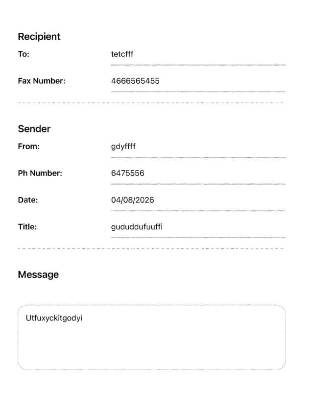 fax page