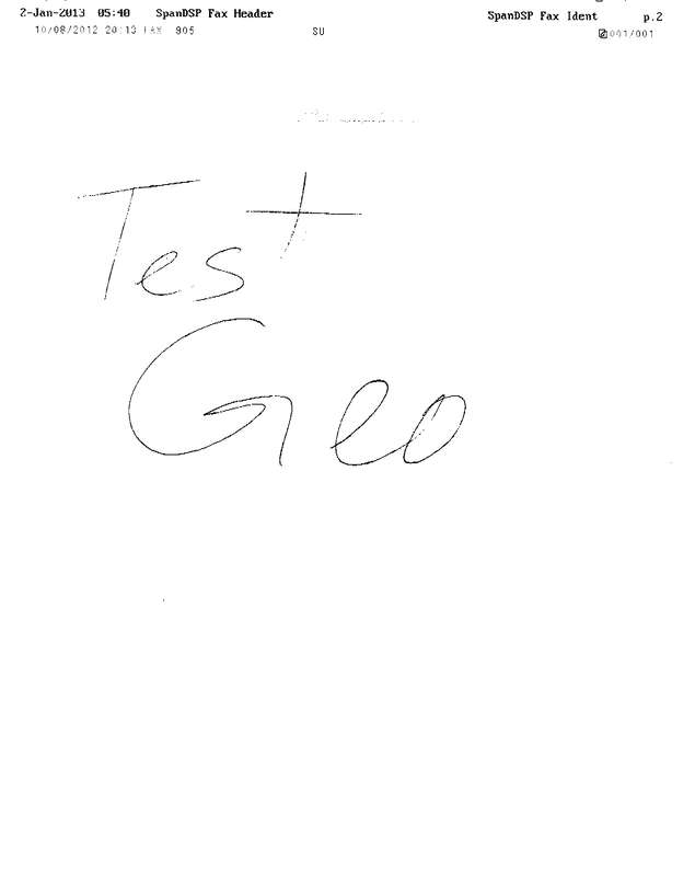 Fax page