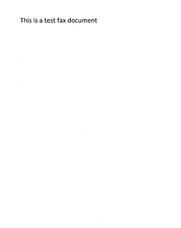 Fax page