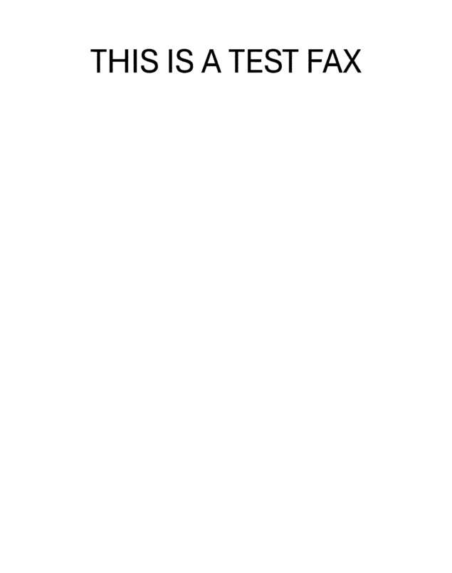 Fax page