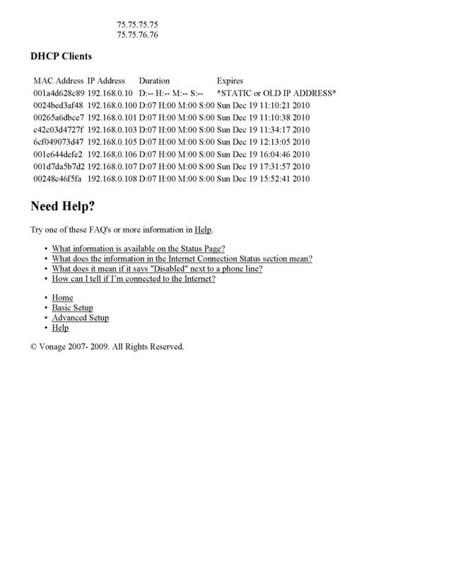 Fax page