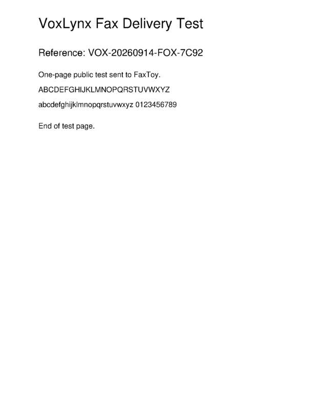 fax page