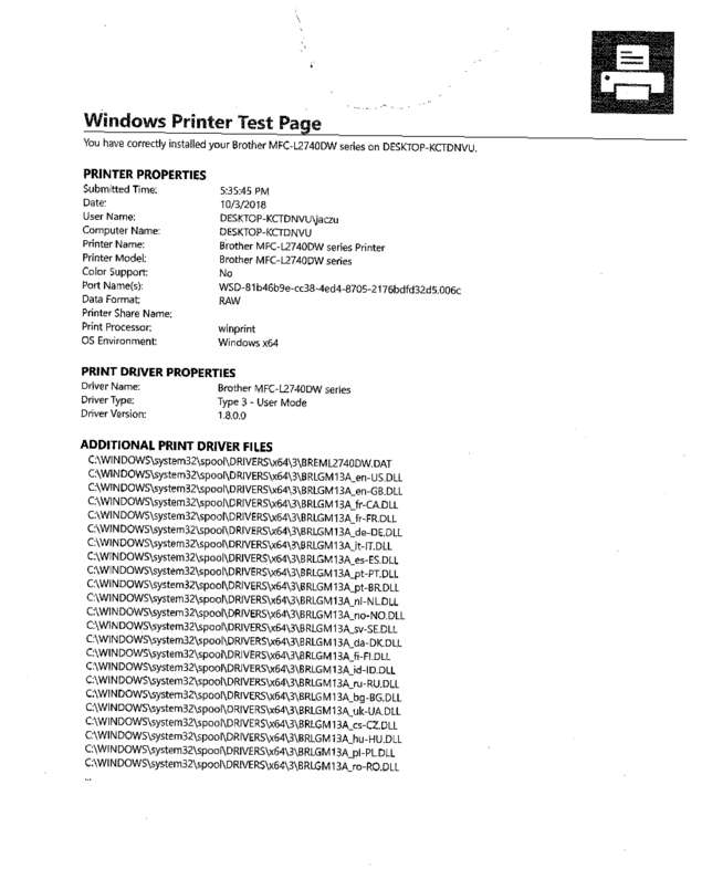 Fax page