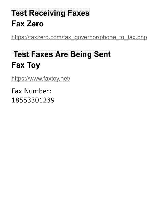 fax page