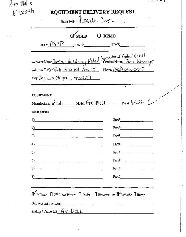 Fax page
