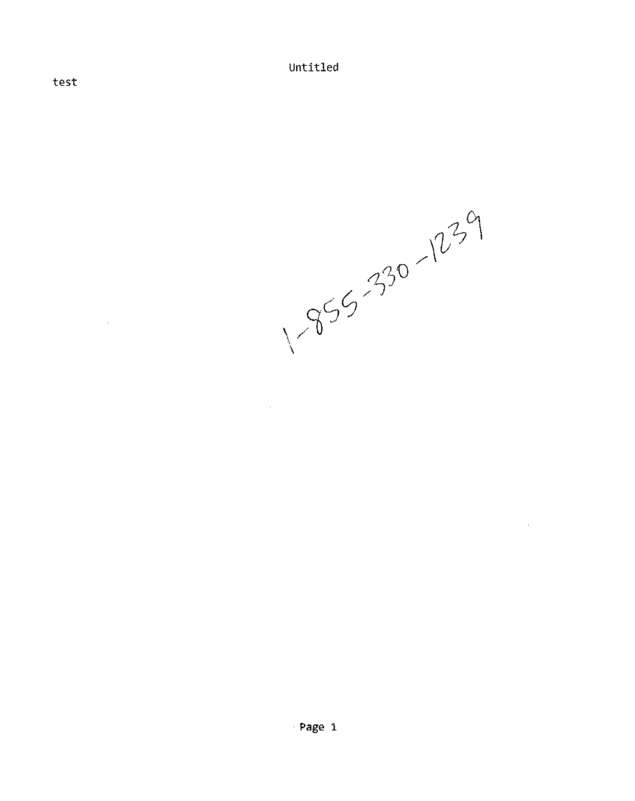 Fax page