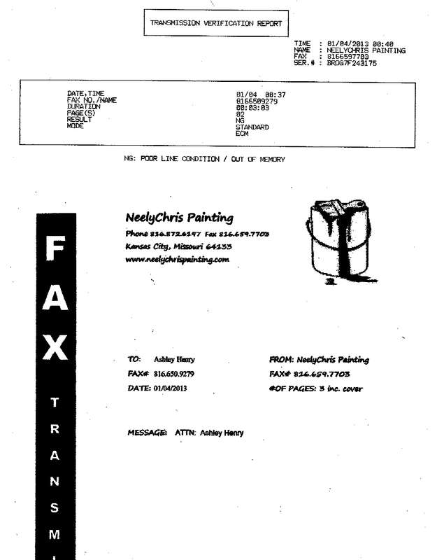 Fax page