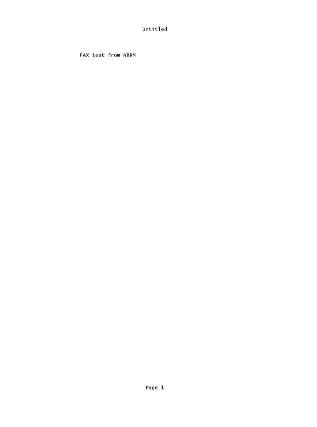 Fax page