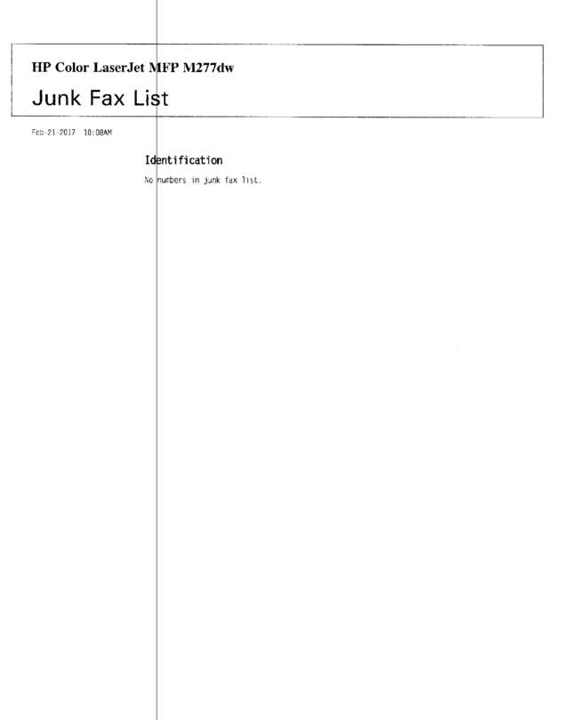 Fax page