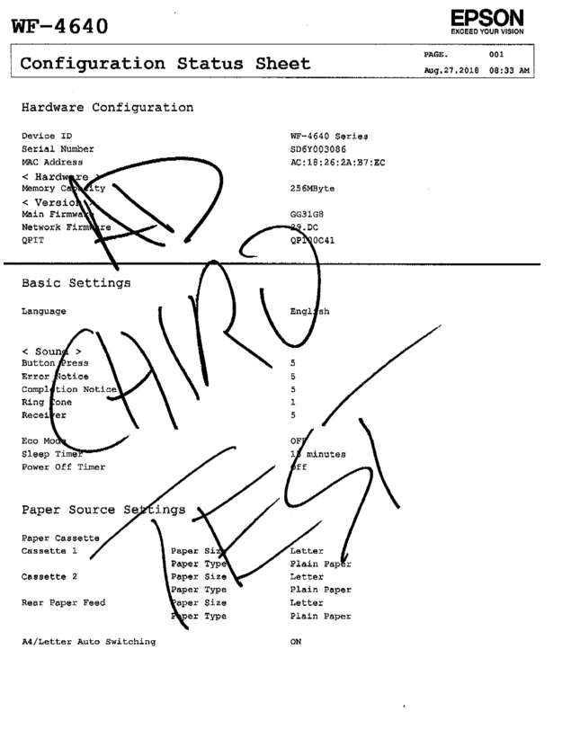 Fax page